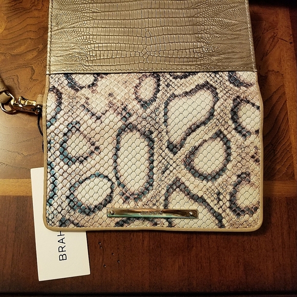 Brahmin Priscilla Pearl Lummus Leather Satchel with Matching Wallet - Picture 10 of 16